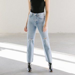 AGOLDE 90's Mid Rise Loose Fit in Captured 27